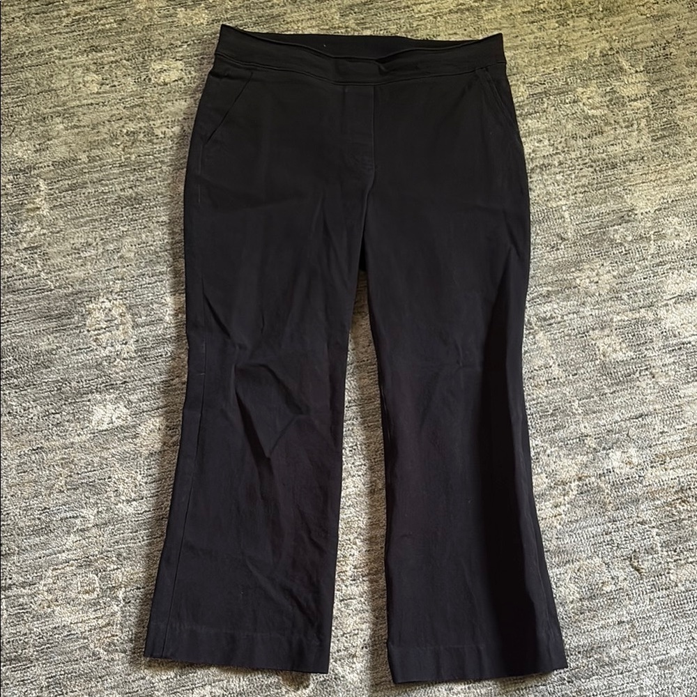 Spanx Classic Black Women's cropped Pants - size small - back pockets